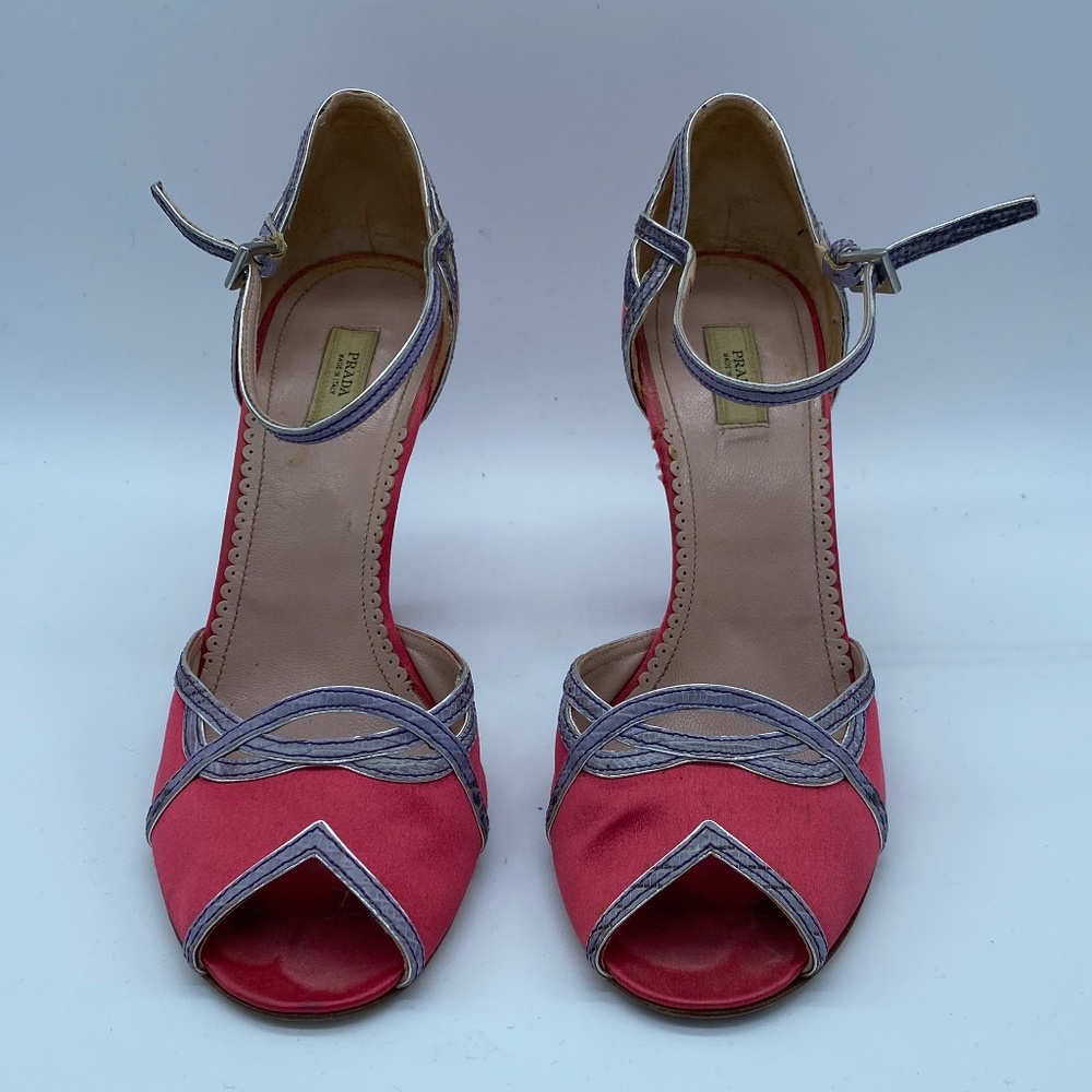 AUTHENTIC PRADA OPEN TOE PUMPS